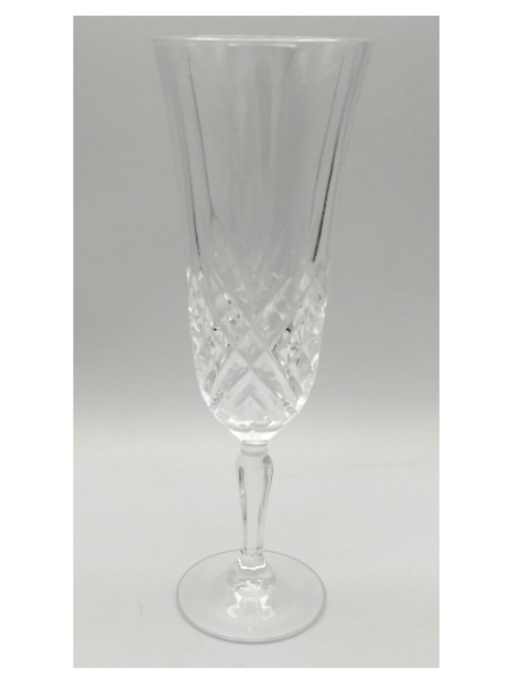 Tipperary Irish Crystal Champagne Flute, Belvedere Pattern - Vintage